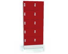 Premium lockers with ten lockable boxes ALFORT AD 1920 x 800 x 520